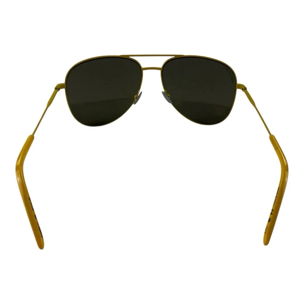 Saint‎ Laurent NEW Aviator Sunglasses Yellow Gray Lens 59/14-145 w/ Case
